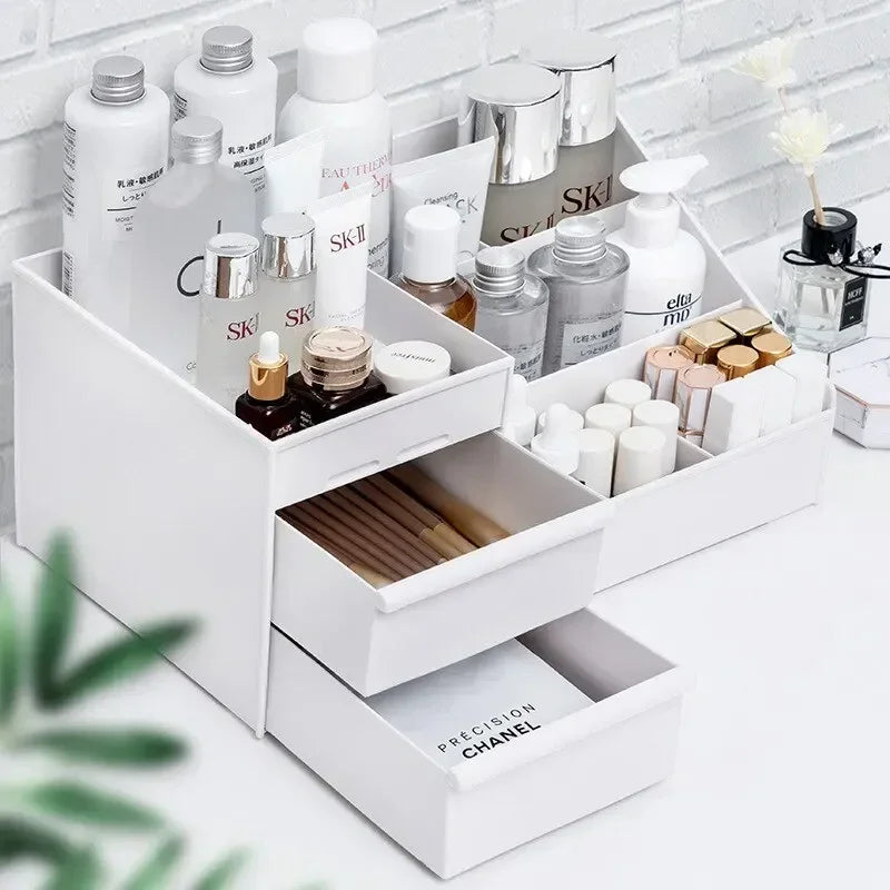 Makeup Storage Box – Acrylic Organizer, Multi-Compartment Vanity Storage - Shop Modiqa