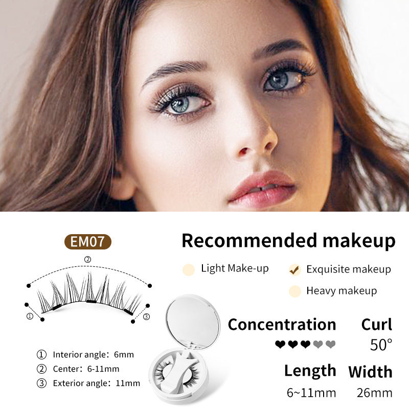Magnetic False Eyelashes – Reusable, Natural Look, Easy Application - Shop Modiqa