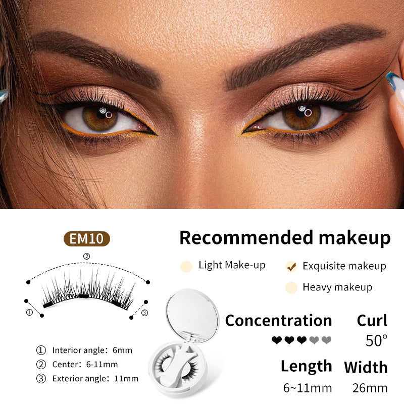Magnetic False Eyelashes – Reusable, Natural Look, Easy Application - Shop Modiqa
