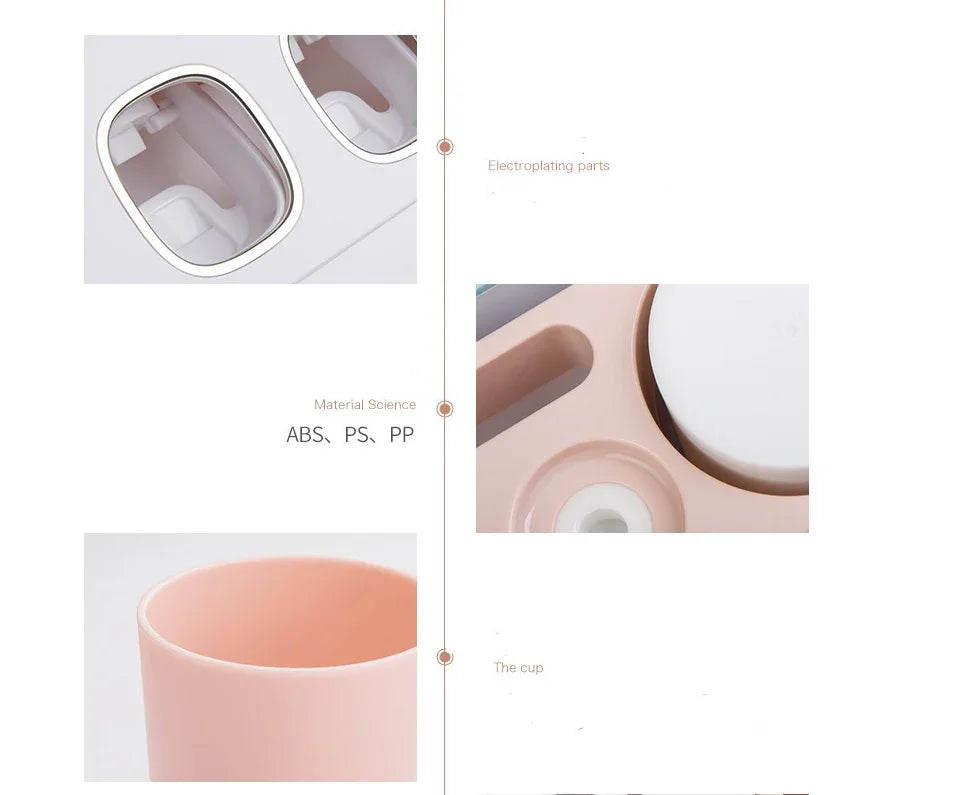 Toothbrush and Toothpaste Holder – Wall-Mounted, Minimal Bathroom Organizer - Shop Modiqa