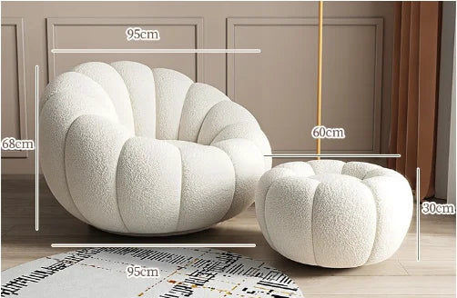 Luxury Plush Pumpkin Chair