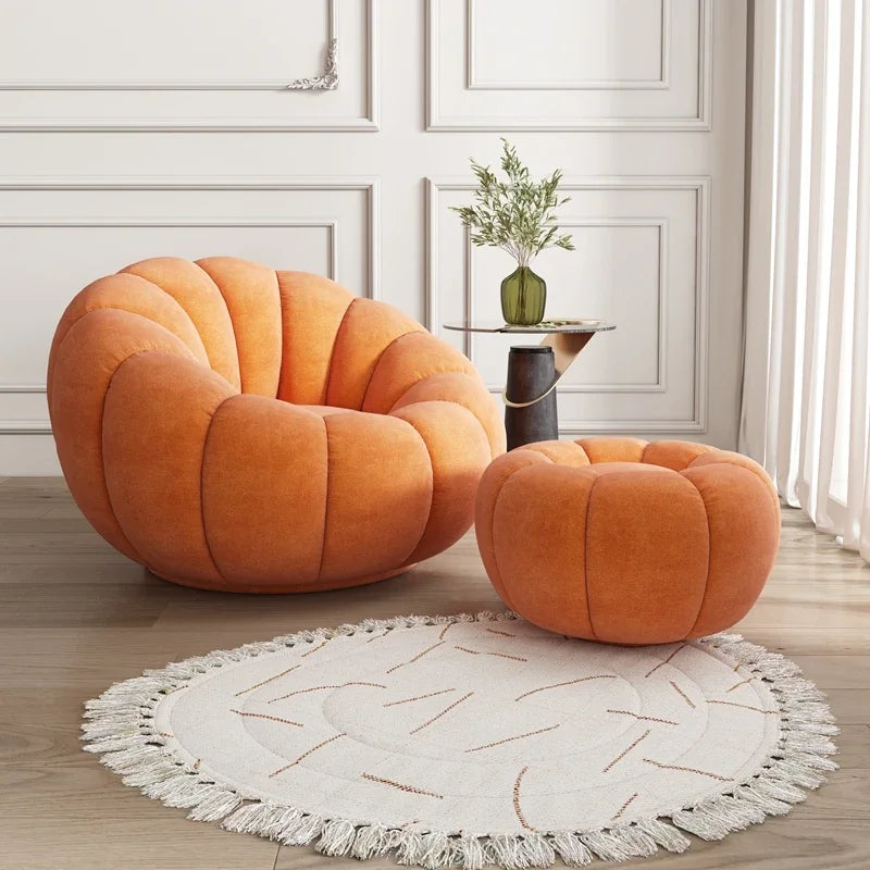 Luxury Plush Pumpkin Chair