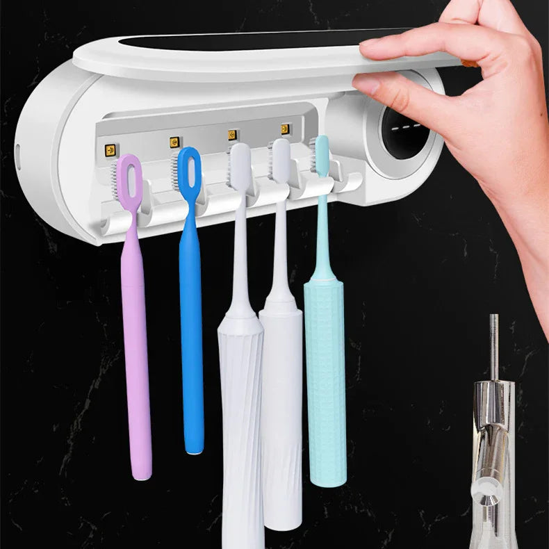 Wall-Mounted Smart Toothbrush Sterilizer – UV Sterilization, Automatic & Hygienic - Shop Modiqa
