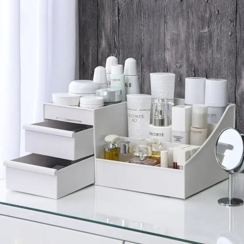 Makeup Storage Box – Acrylic Organizer, Multi-Compartment Vanity Storage - Shop Modiqa