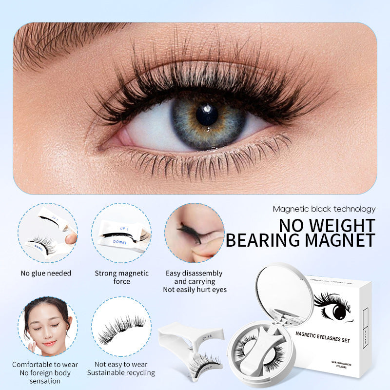 Magnetic False Eyelashes – Reusable, Natural Look, Easy Application - Shop Modiqa