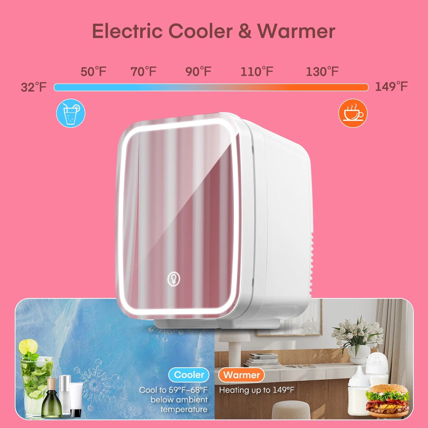 Mini LED Fridge – Compact, Portable, Stylish Refrigerator for Home & Office - Shop Modiqa