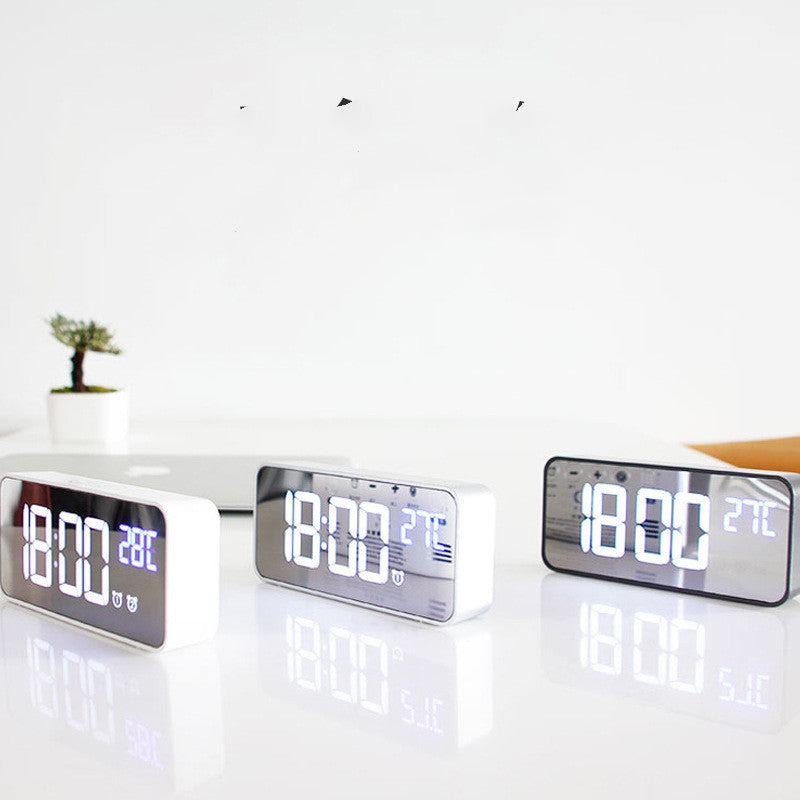 Music LED Digital Alarm Clock with Temperature & Date Display