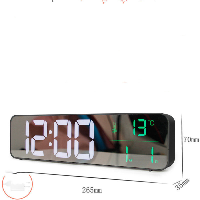 Music LED Digital Alarm Clock with Temperature & Date Display