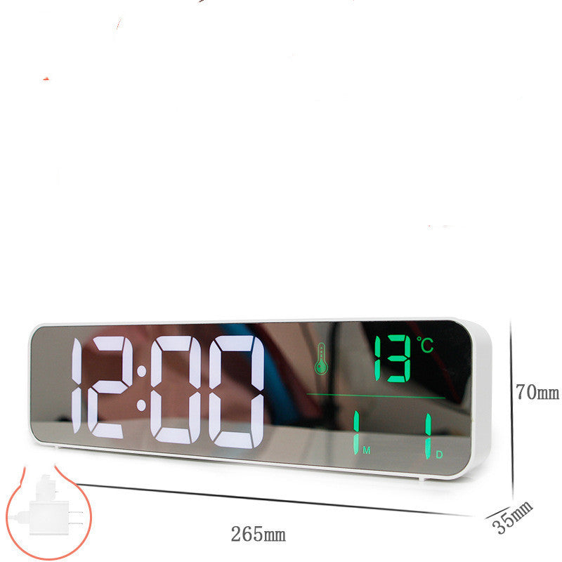 Music LED Digital Alarm Clock with Temperature & Date Display