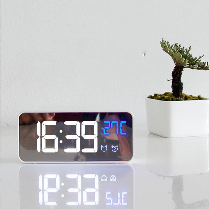 Music LED Digital Alarm Clock with Temperature & Date Display