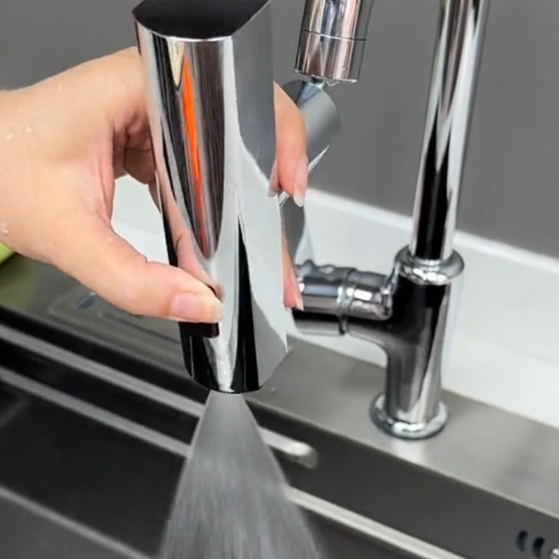Multifunctional Kitchen Faucet with Universal Rotating Bubbler