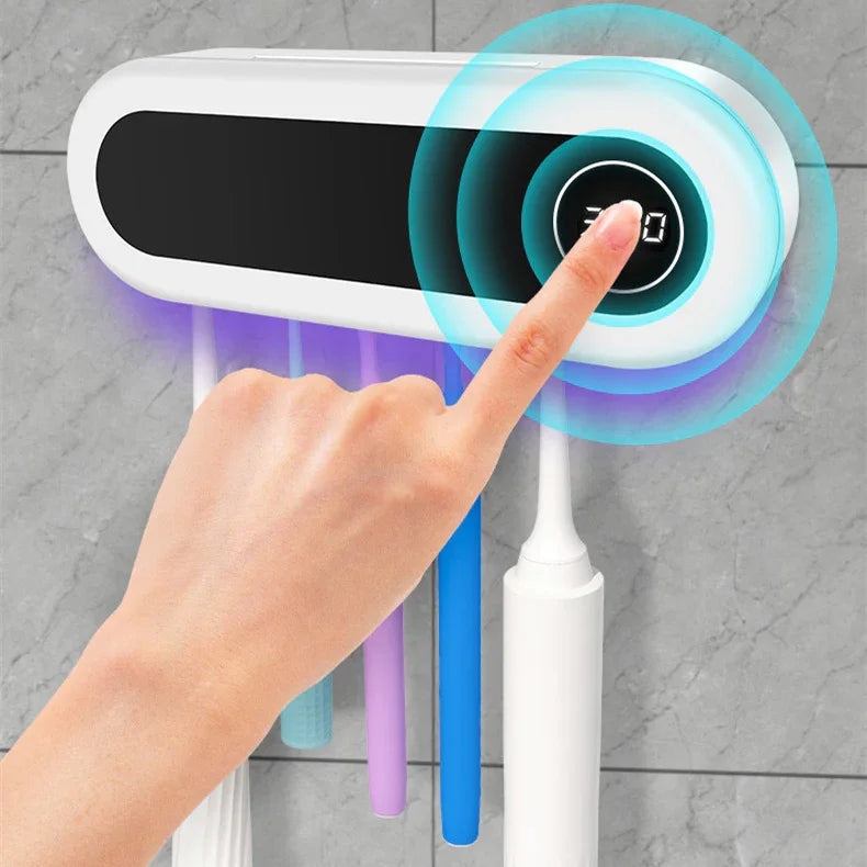 Wall-Mounted Smart Toothbrush Sterilizer – UV Sterilization, Automatic & Hygienic - Shop Modiqa