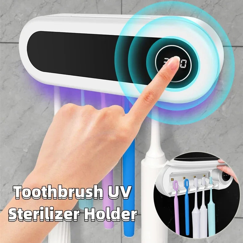Wall-Mounted Smart Toothbrush Sterilizer – UV Sterilization, Automatic & Hygienic - Shop Modiqa