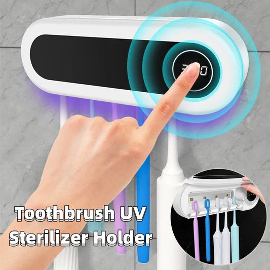 Wall-Mounted Smart Toothbrush Sterilizer – UV Sterilization, Automatic & Hygienic - Shop Modiqa