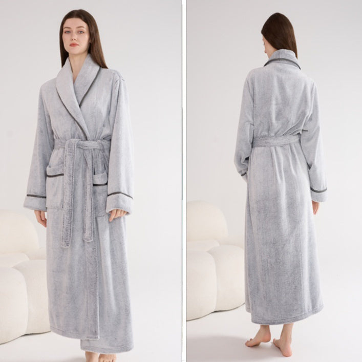Thick Night-robe Flannel for Couple