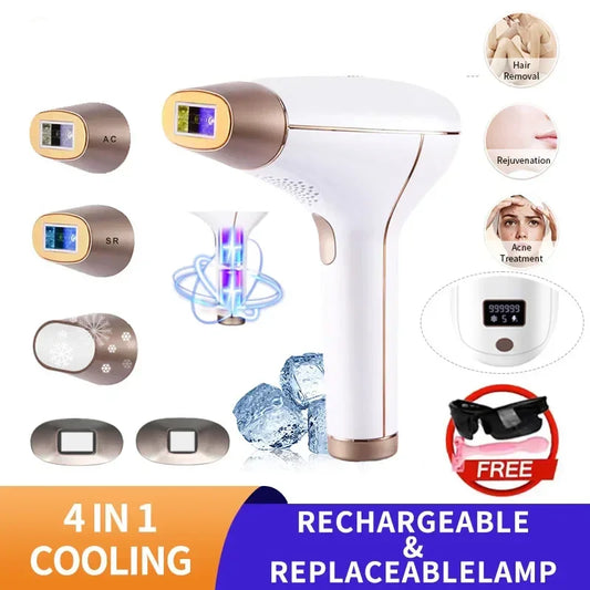 Modiqa Lumi Cordless Laser Hair Removal Rechargeable 4In1 - Shop Modiqa
