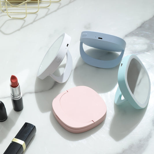 Portable LED Makeup Mirror – Compact, Travel-Friendly, Small Vanity Mirror with Lights - Shop Modiqa