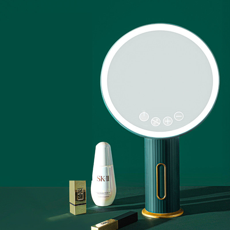 LED Folding Dressing Mirror With Lamp Table