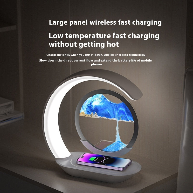 Creative Moon lamp & Wireless Charger with Fast Sand