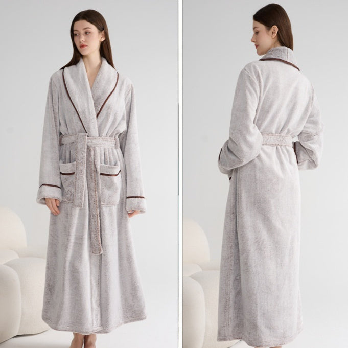 Thick Night-robe Flannel for Couple