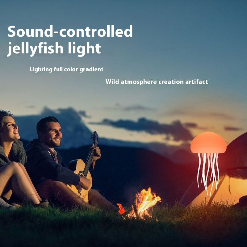 Portable LED Jellyfish Night Light For Bedside Desk