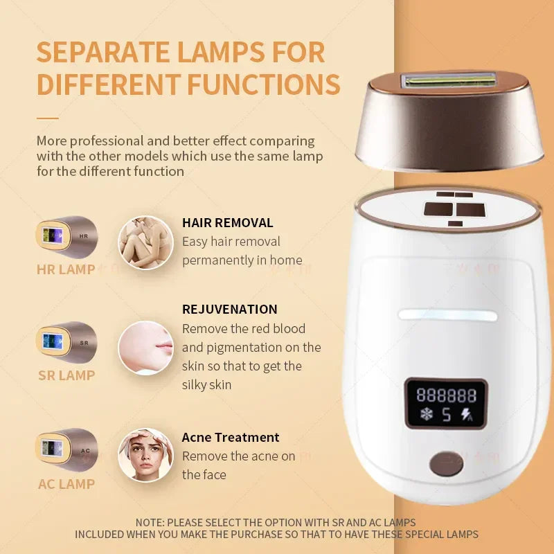 Modiqa Lumi Cordless Laser Hair Removal Rechargeable 4In1 - Shop Modiqa