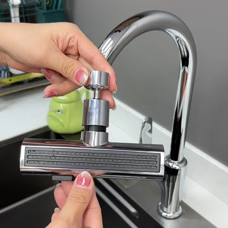 Multifunctional Kitchen Faucet with Universal Rotating Bubbler