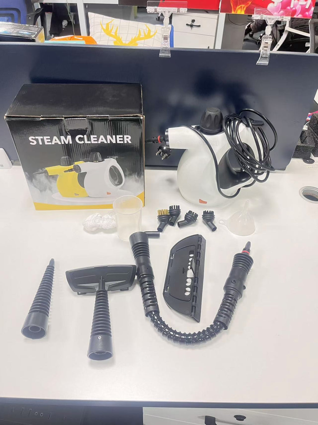 Handheld Multi-Surface Pressurized Steam Cleaner With 12 Accessories