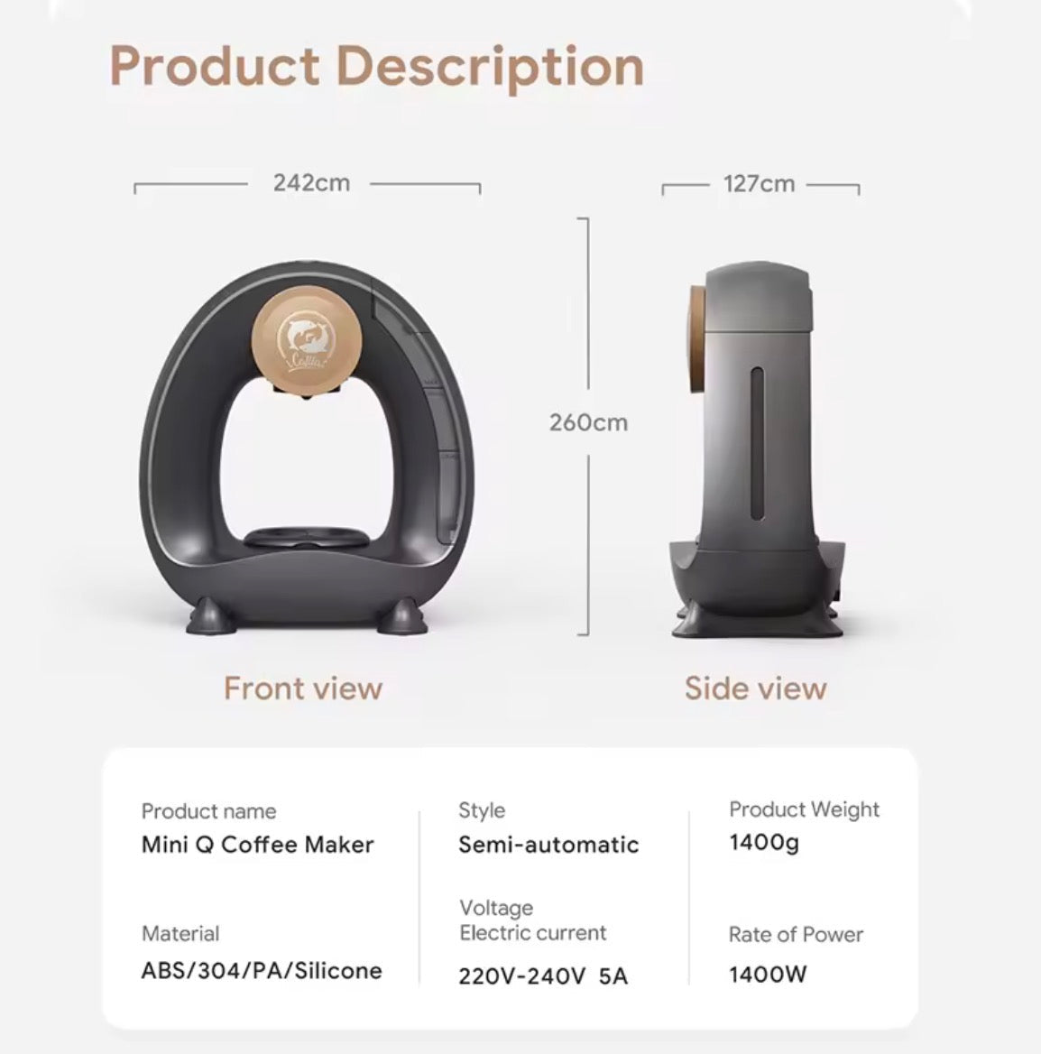 Silent Portable Mini Home Americano Coffee Machine