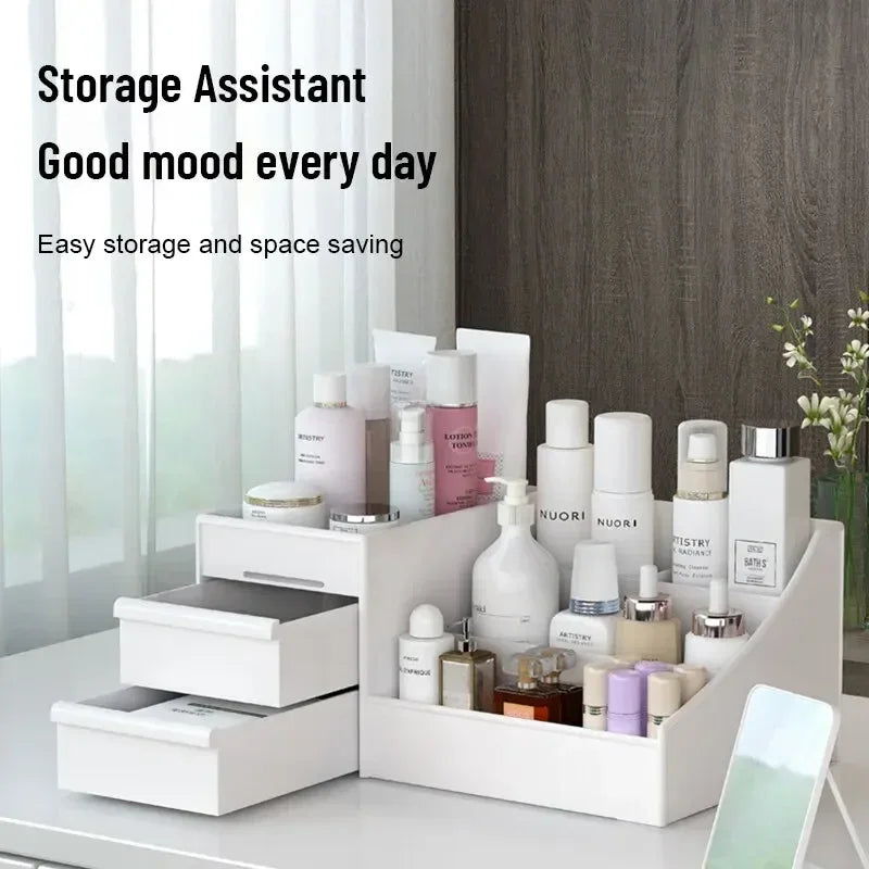 Makeup Storage Box – Acrylic Organizer, Multi-Compartment Vanity Storage - Shop Modiqa