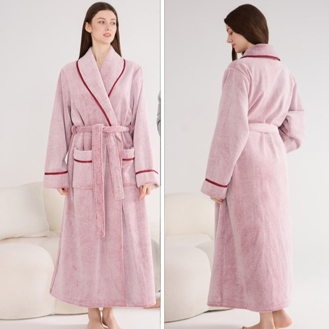 Thick Night-robe Flannel for Couple