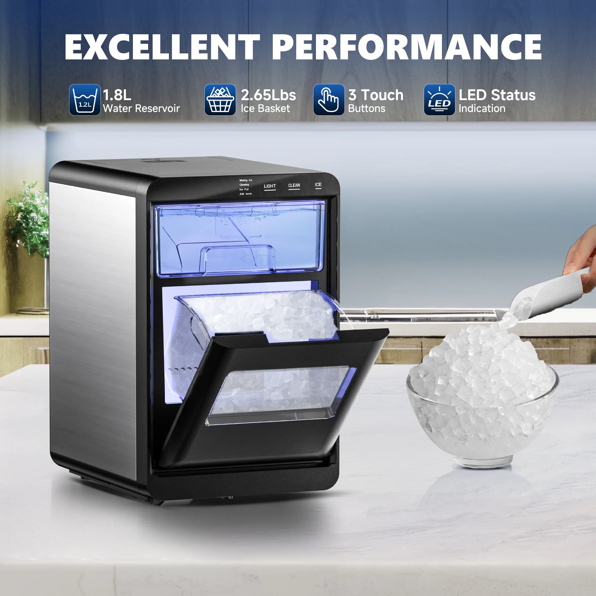 Euhomy Premium Nugget Ice Maker
