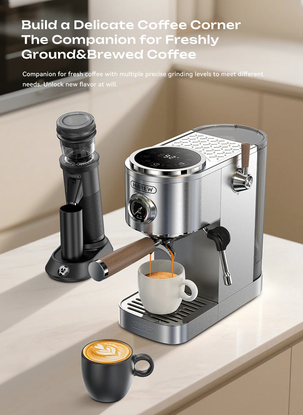 HiBREW H13 20bar Semi-automatic Espresso Machine