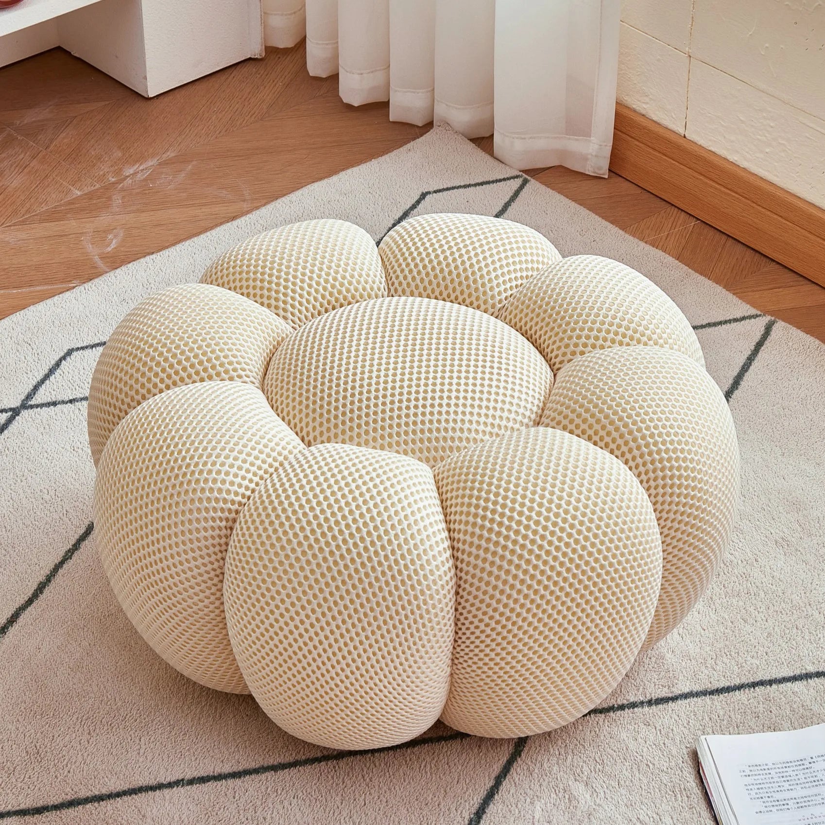 Pumpkin Lazy Sofa, Minimalist Rochburg Football Sofa