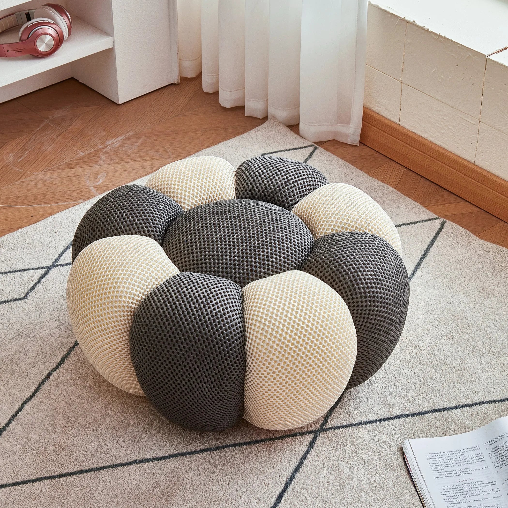 Pumpkin Lazy Sofa, Minimalist Rochburg Football Sofa