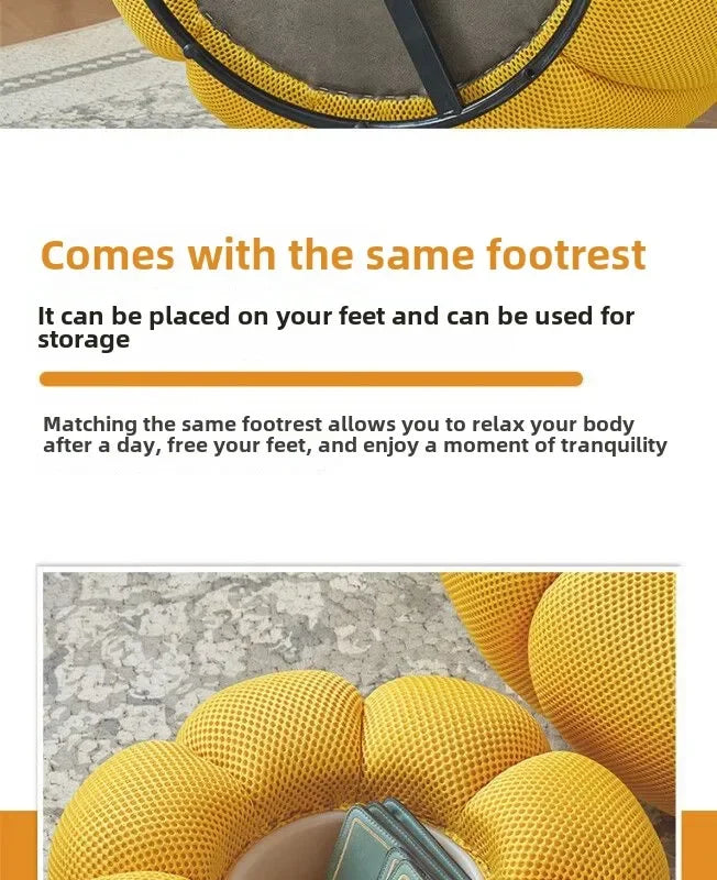 Pumpkin Lazy Sofa, Minimalist Rochburg Football Sofa