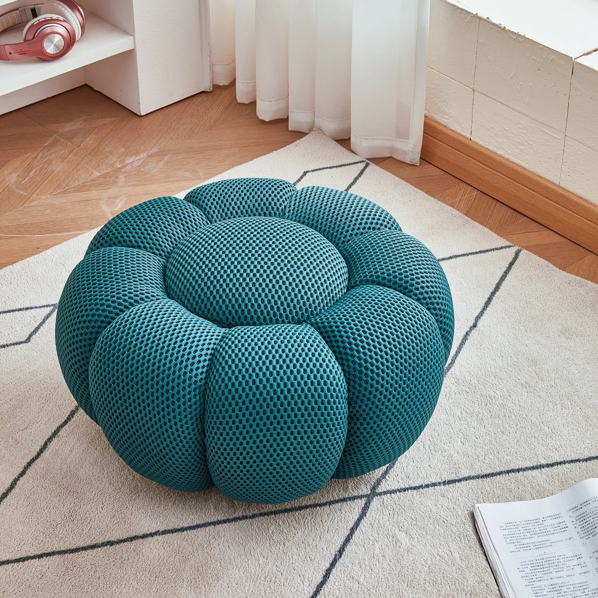 Pumpkin Lazy Sofa, Minimalist Rochburg Football Sofa