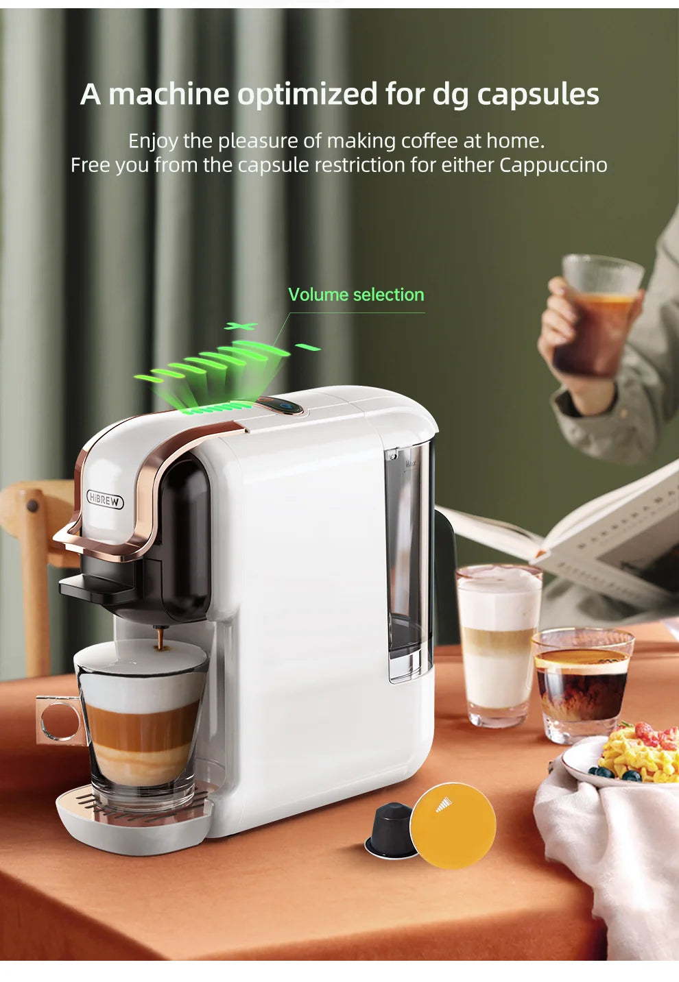 HiBREW H2B 5 in 1 Coffee Machine 20Bar