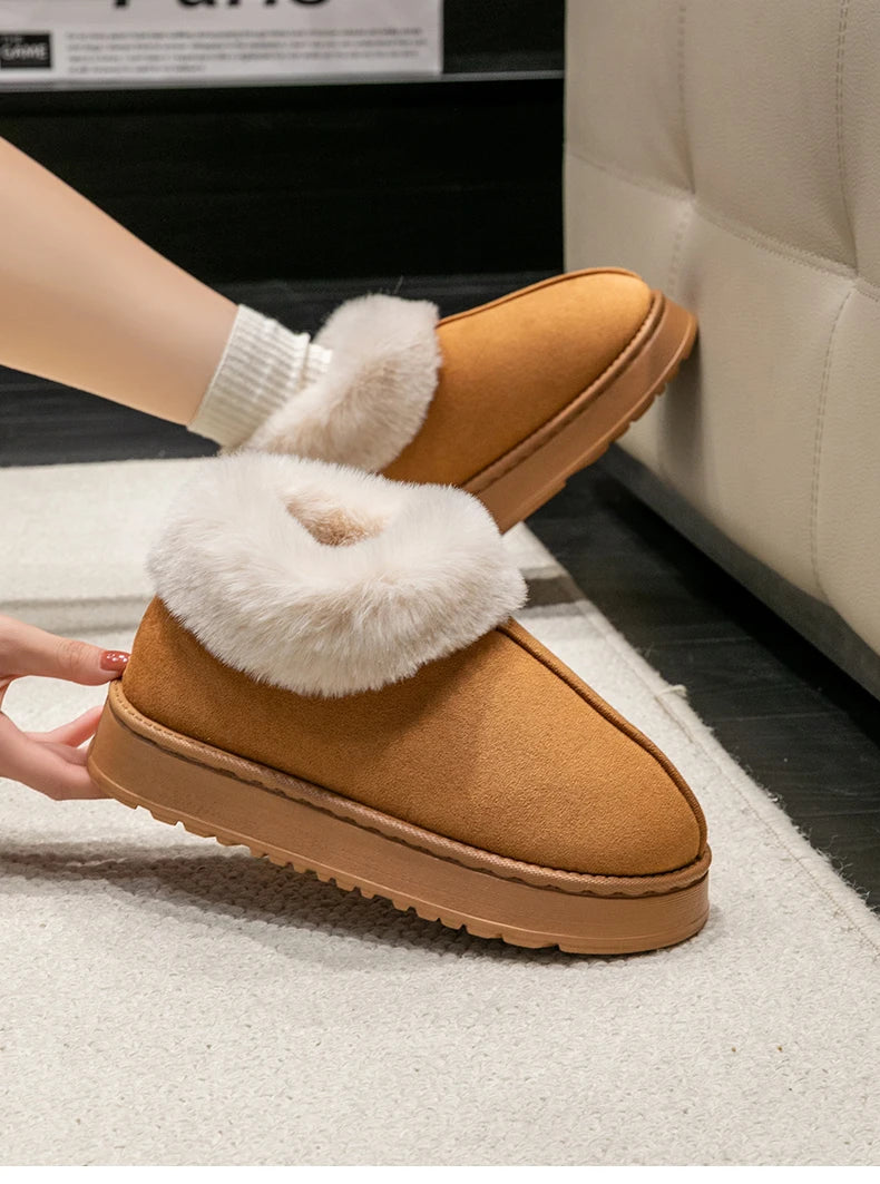 Plush Faux Fur Fashion Snow Boots