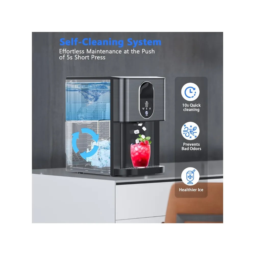 Nugget Ice Maker Machine with Dispenser