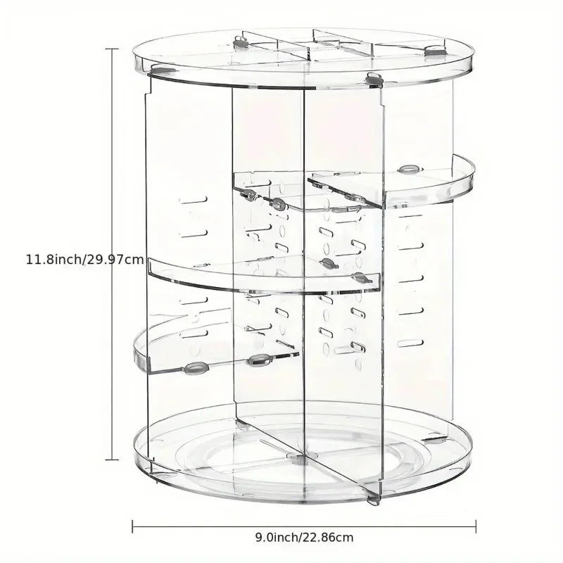 360 ° Rotatable Cosmetics Storage Rack