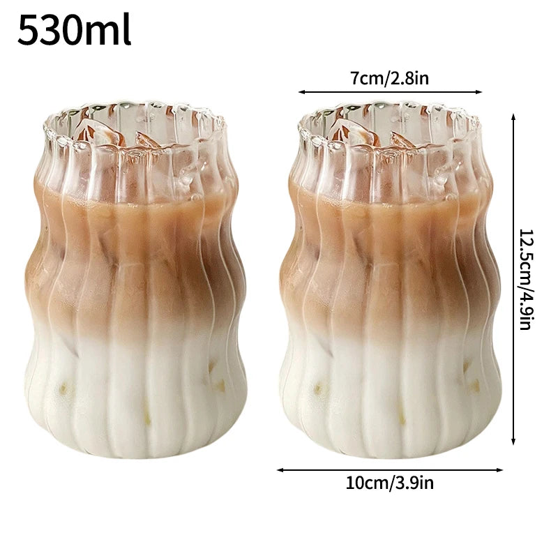 Aesthetic Glass Coffee Cups