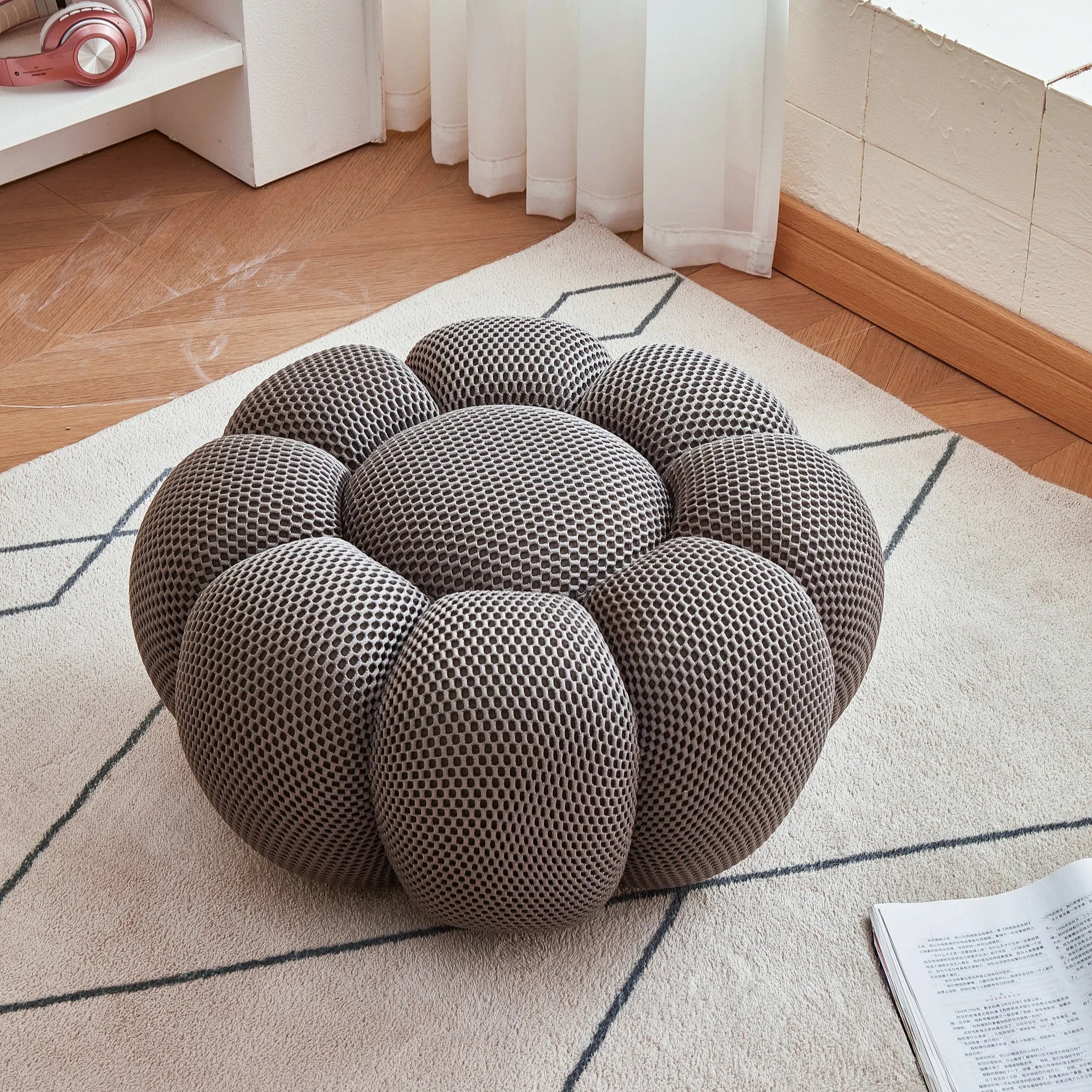 Pumpkin Lazy Sofa, Minimalist Rochburg Football Sofa