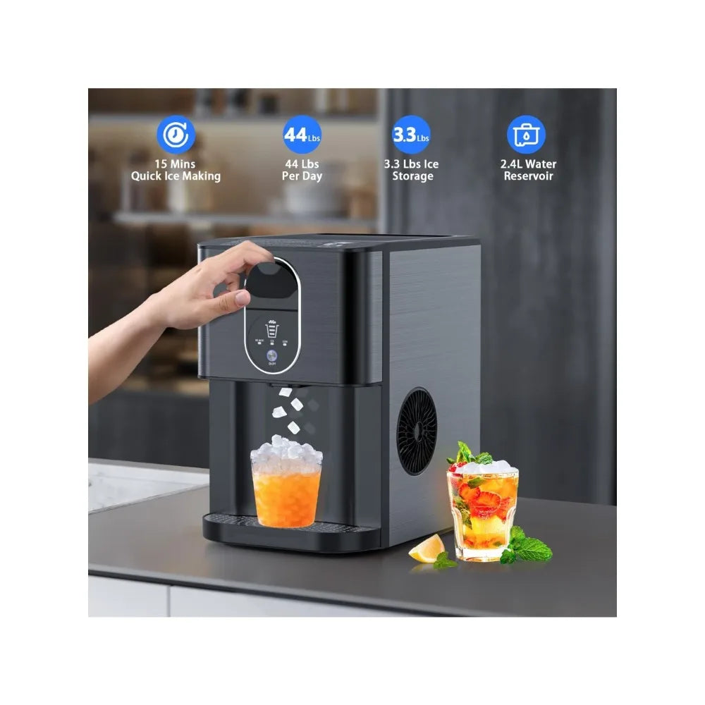 Nugget Ice Maker Machine with Dispenser