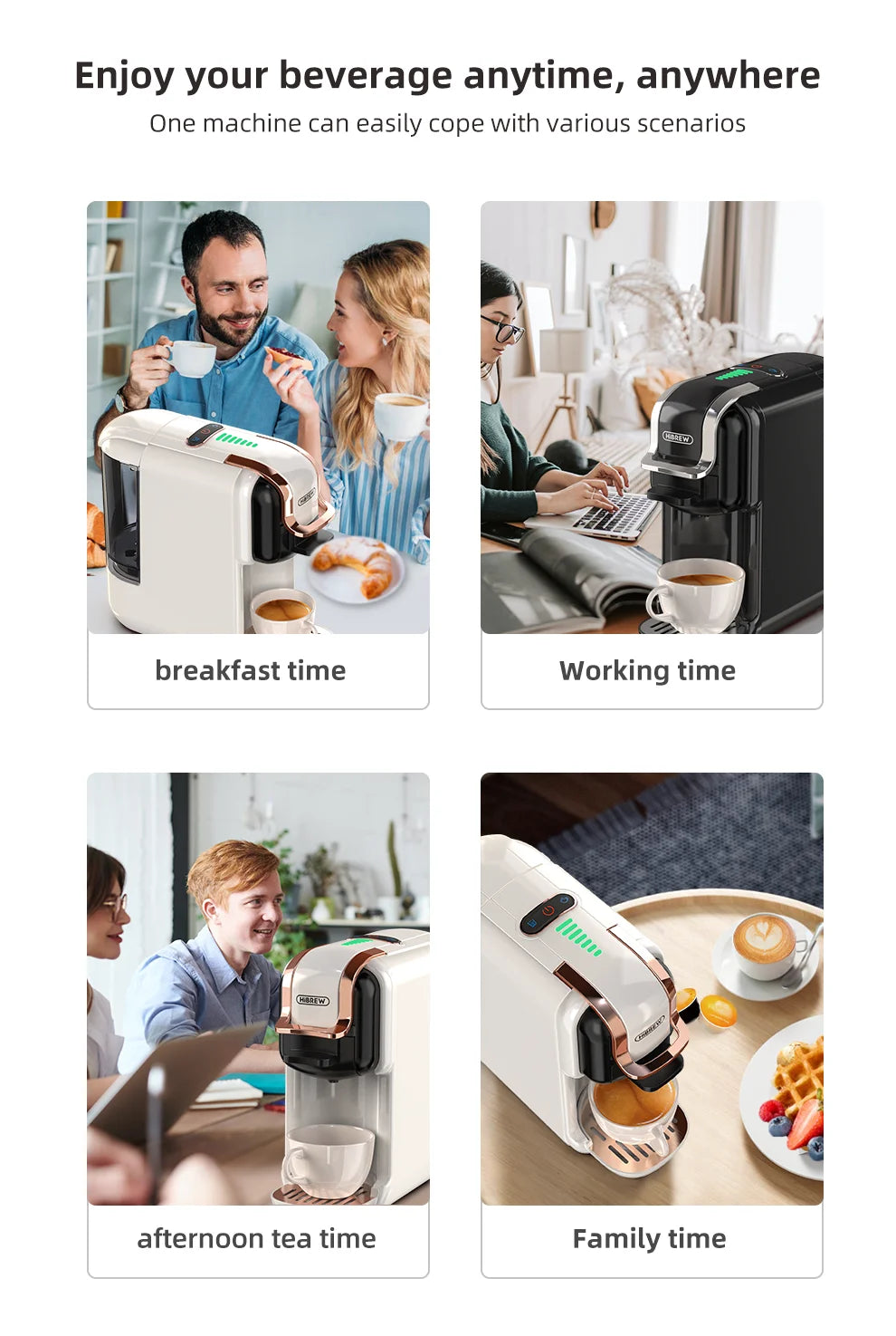 HiBREW H2B 5 in 1 Coffee Machine 20Bar