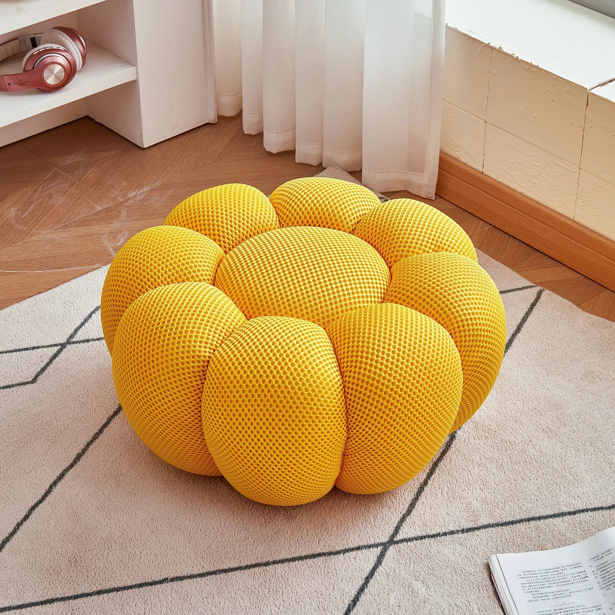 Pumpkin Lazy Sofa, Minimalist Rochburg Football Sofa