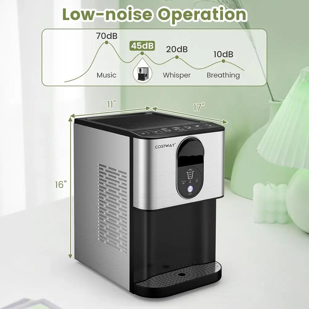 Costway Pebble Ice Dispenser with Self-Cleaning