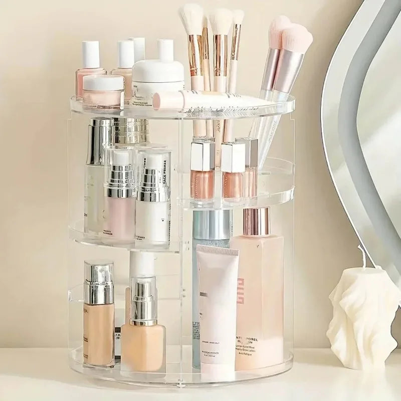360 ° Rotatable Cosmetics Storage Rack
