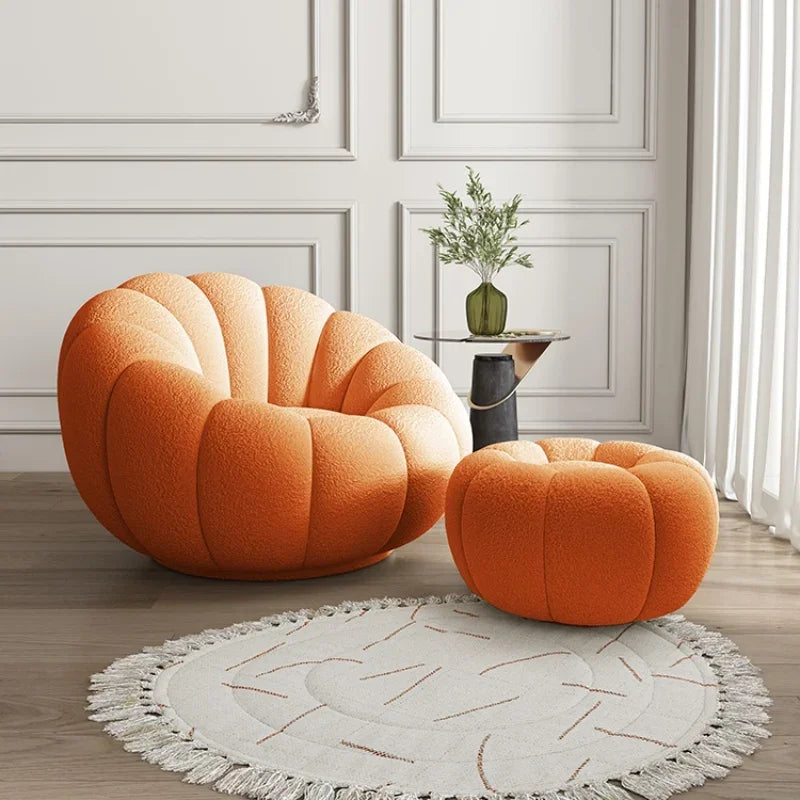 Luxury Plush Pumpkin Chair