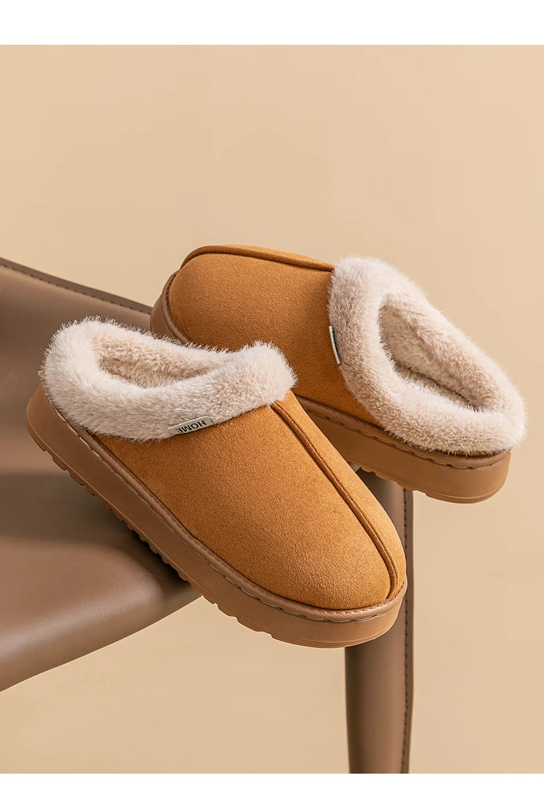 Fashion Unisex Fluffy Slippers for Autumn and Winter